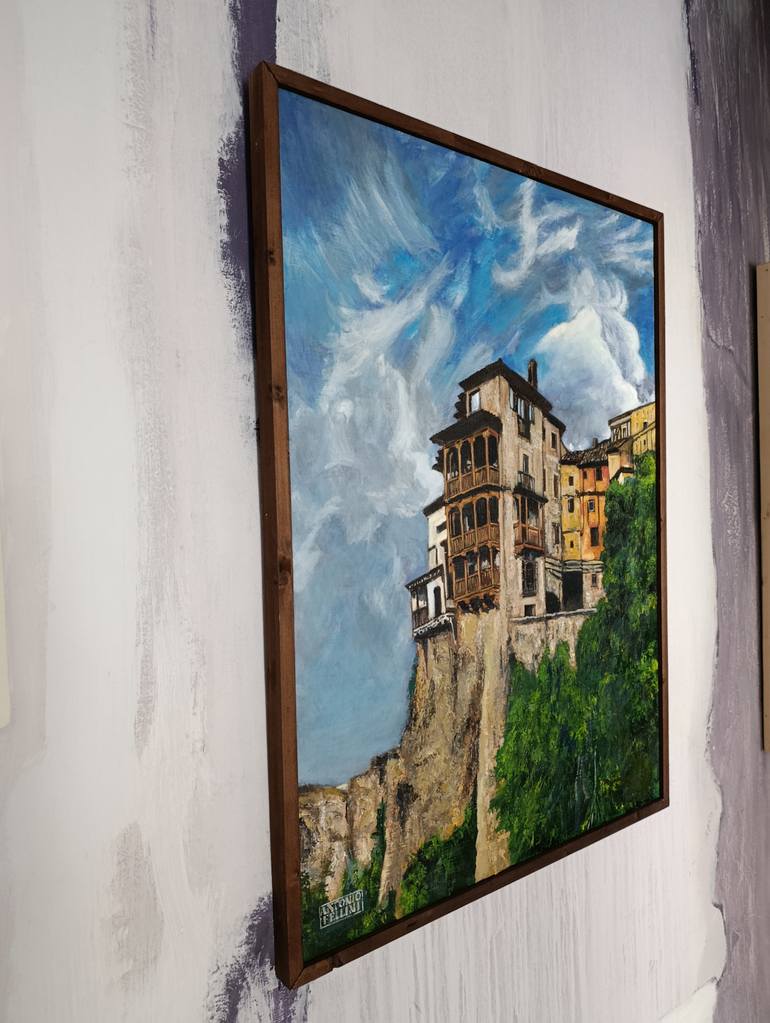 Original Figurative Architecture Painting by Antonio Fellini