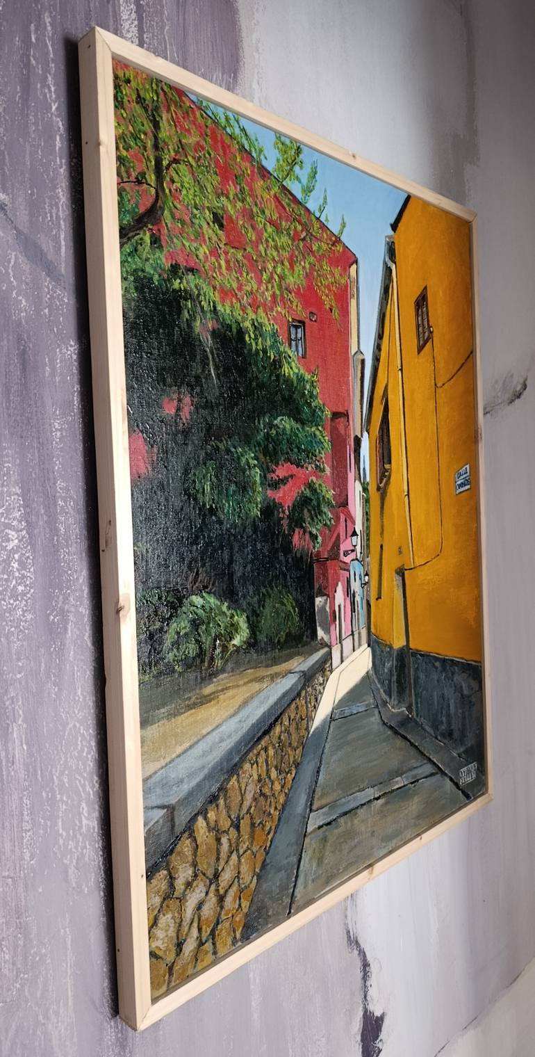 Original Realism Architecture Painting by Antonio Fellini