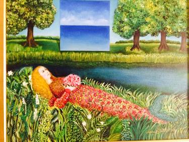 Original Figurative Women Painting by Andrea Steorts