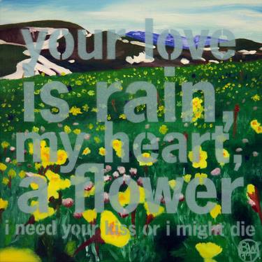 Original Impressionism Love Painting by Barry Weatherall