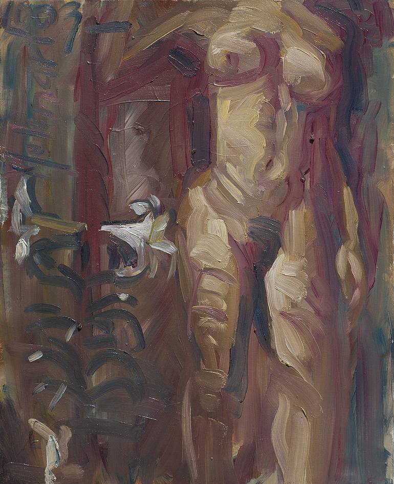 Print of Impressionism Nude Paintings by Carlo Molinari