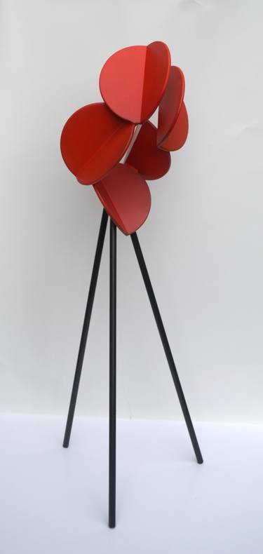 Original Abstract Floral Sculpture by Nick Moran