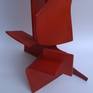 Sculpture created from 5mm steel plate with a painted finish.