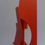 Abstract steel sculpture from 8mm steel plate with a painted finish.