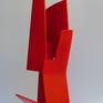 Abstract steel sculpture from 8mm steel plate with a painted finish.