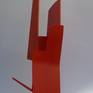 Abstract steel sculpture from 8mm steel plate with a painted finish.