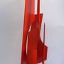 Sculpture from 6mm steel plate with a painted finish,