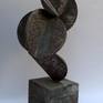 Sculpture created from steel with an etched galvanised finish.