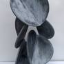'Silent Composition' is an abstract sculpture from 8mm steel plate with a galvanised etched finish.