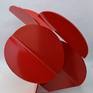 'Red wings' is an abstract sculpture from 8mm steel plate with a powder coated finish.