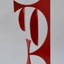 'Duo' is an abstract steel sculpture with a painted finish.