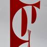 'Duo' is an abstract steel sculpture with a painted finish.