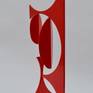 'Duo' is an abstract steel sculpture with a painted finish.
