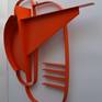 'Balance' is an abstract wall sculpture from steel with a painted finish.