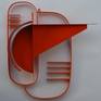 'Balance' is an abstract wall sculpture from steel with a painted finish.
