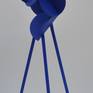 'Blue Orchid' is an abstract sculpture from steel with a painted finish.