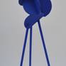 'Blue Orchid' is an abstract sculpture from steel with a painted finish.