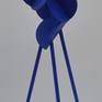 'Blue Orchid' is an abstract sculpture from steel with a painted finish.