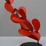 'Butterfly drift' is an abstract sculpture from steel with a painted finish.