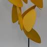 'Little wings' is an abstract sculpture from steel with a painted finish.