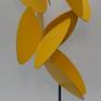 'Little wings' is an abstract sculpture from steel with a painted finish.