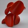 'Homeward bound' is an abstract sculpture from steel with a painted finish.