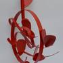 'Butterfly breeze' is an abstract sculpture from steel with a painted finish.