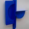 'cosmo' is a wall sculpture from steel with a painted finish.