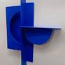 'cosmo' is a wall sculpture from steel with a painted finish.
