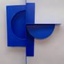 'cosmo' is a wall sculpture from steel with a painted finish.