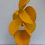 'sun ballet' is an abstract sculpture from steel with a painted finish.