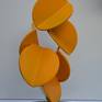 'sun ballet' is an abstract sculpture from steel with a painted finish.