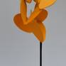 'yellow butterflies' is an abstract sculpture from steel with a painted finish.