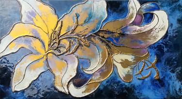 Original Abstract Expressionism Floral Paintings by VIKTORIJA LAPTEVA