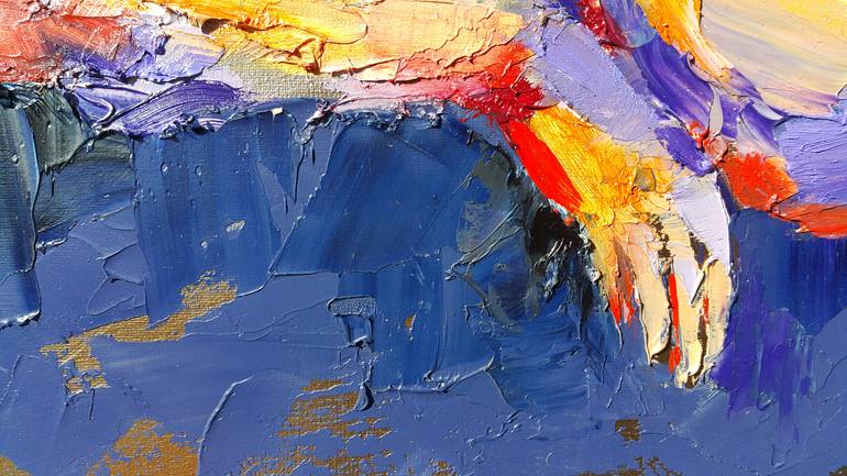 Original Abstract Expressionism Nude Painting by Viktorija Lapteva