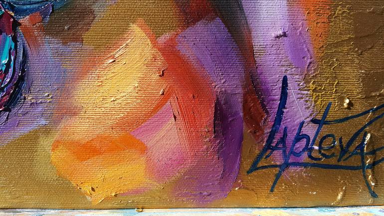Original Abstract Expressionism Women Painting by Viktorija Lapteva