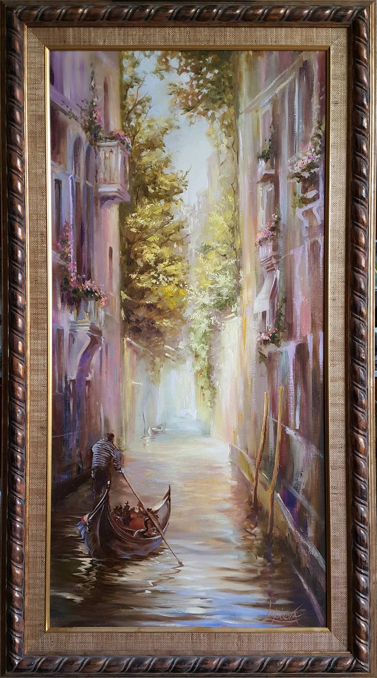 Original Impressionism Architecture Painting by VIKTORIJA LAPTEVA