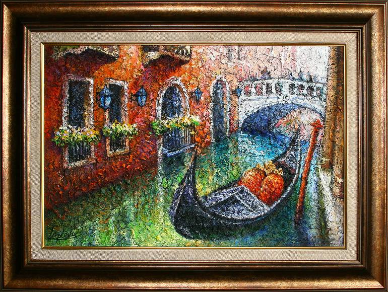 Original Art Deco Architecture Painting by Viktorija Lapteva