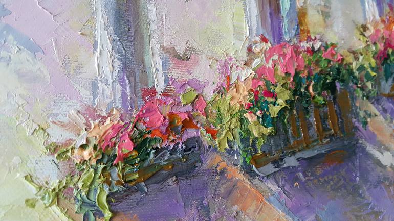 Original Impressionism Architecture Painting by VIKTORIJA LAPTEVA