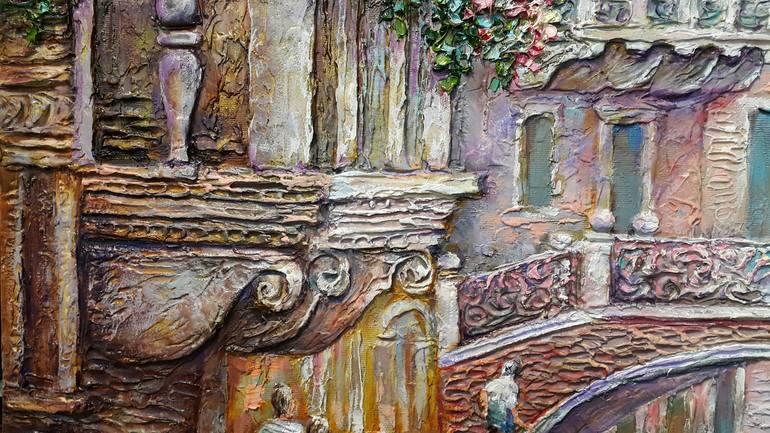 Original Impressionism Architecture Painting by VIKTORIJA LAPTEVA