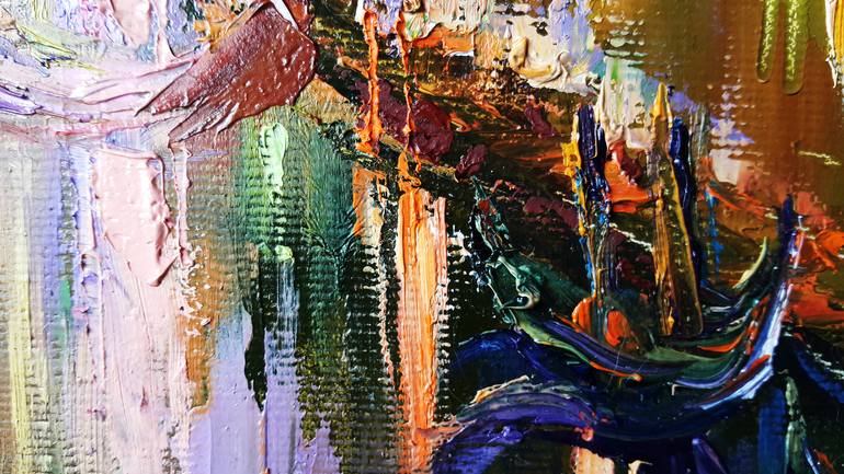 Original Impressionism Architecture Painting by VIKTORIJA LAPTEVA