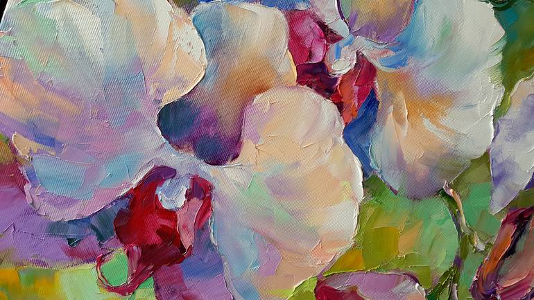 Original Expressionism Floral Painting by VIKTORIJA LAPTEVA