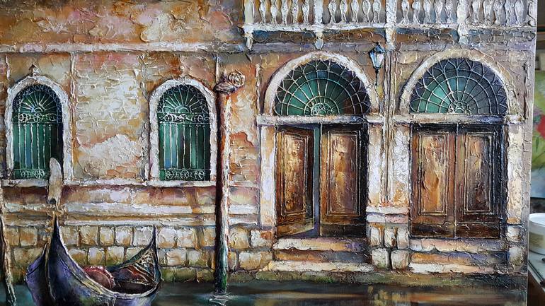 Original Impressionism Architecture Painting by VIKTORIJA LAPTEVA