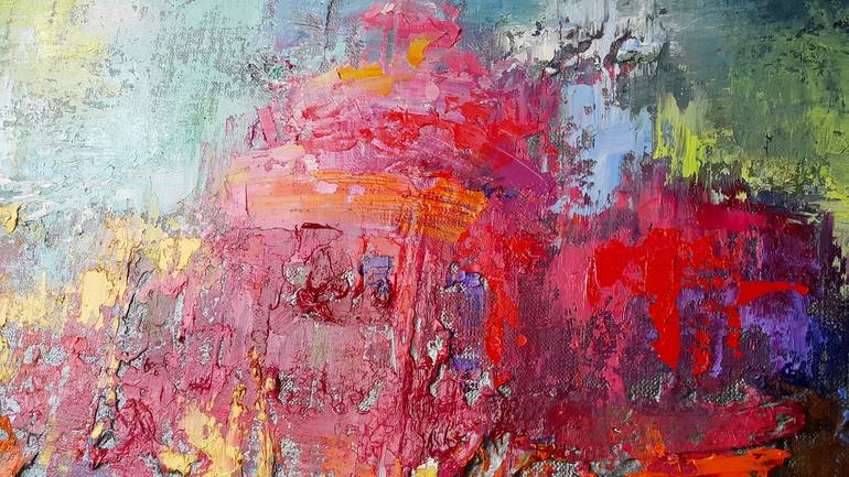 Original Abstract Expressionism Landscape Painting by VIKTORIJA LAPTEVA