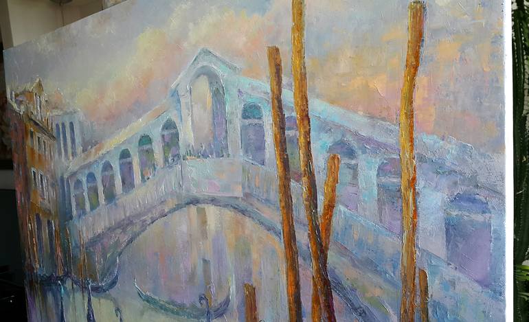 Original Impressionism Architecture Painting by VIKTORIJA LAPTEVA