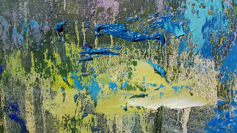 Original Abstract Expressionism Architecture Painting by Viktorija Lapteva