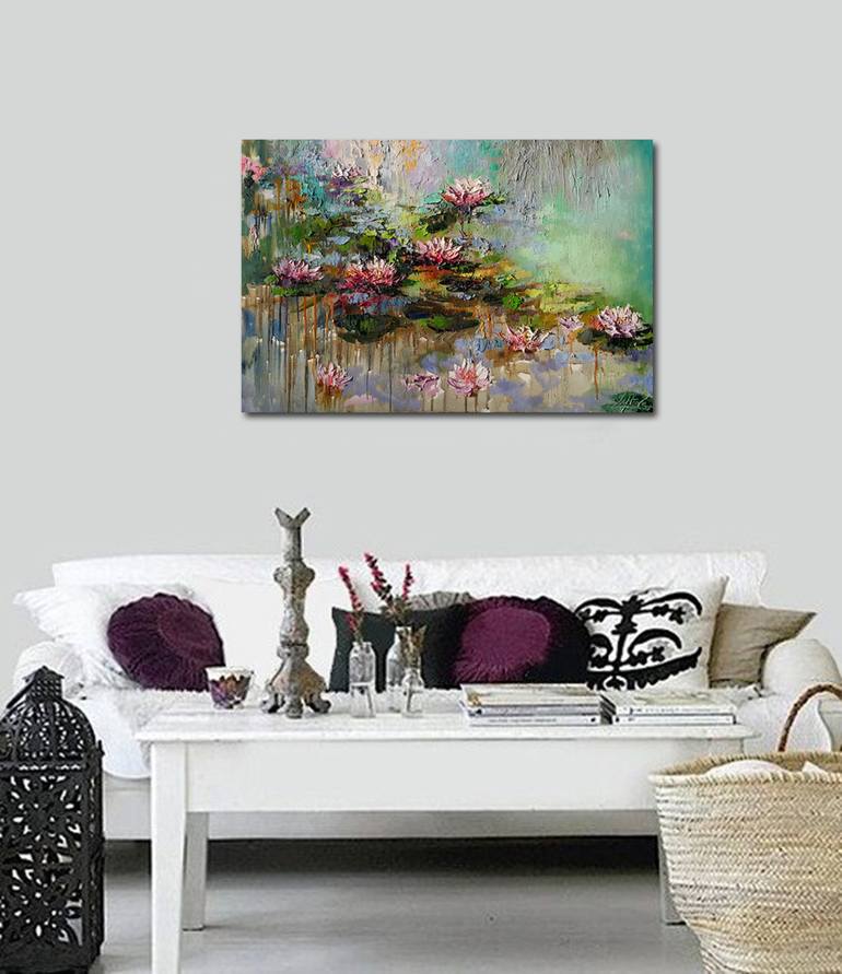 Original Expressionism Floral Painting by VIKTORIJA LAPTEVA