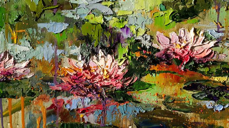 Original Expressionism Floral Painting by VIKTORIJA LAPTEVA