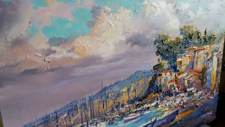 Original Impressionism Landscape Painting by VIKTORIJA LAPTEVA