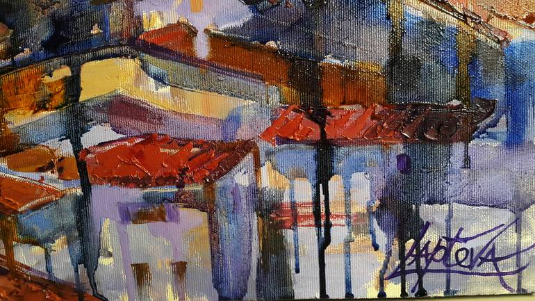 Original Impressionism Architecture Painting by VIKTORIJA LAPTEVA